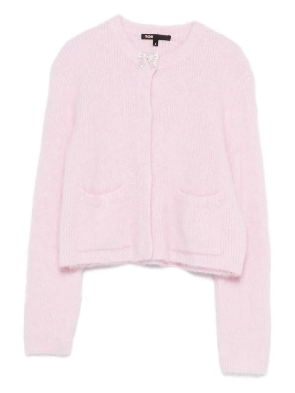 Maje jewelled bow cardigan, XS S M L